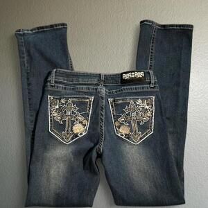 Denim Y2K Grunge Bootcut Cross J For Justify Jeans